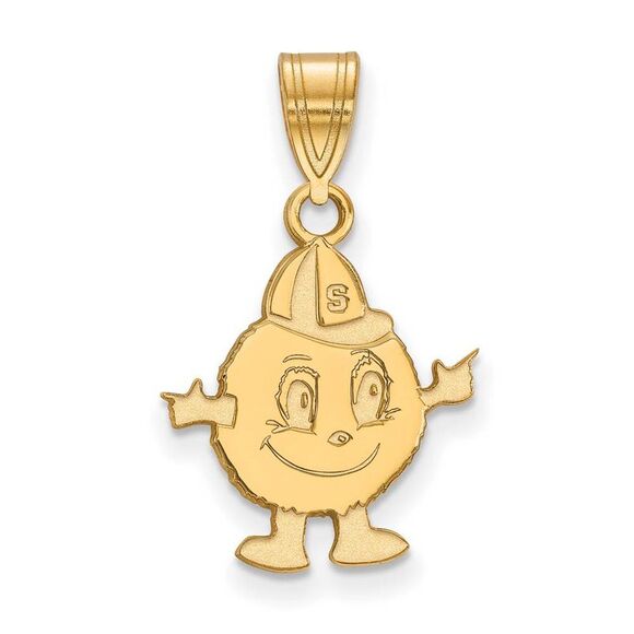 10k Yellow Gold Syracuse U. Medium Pendant